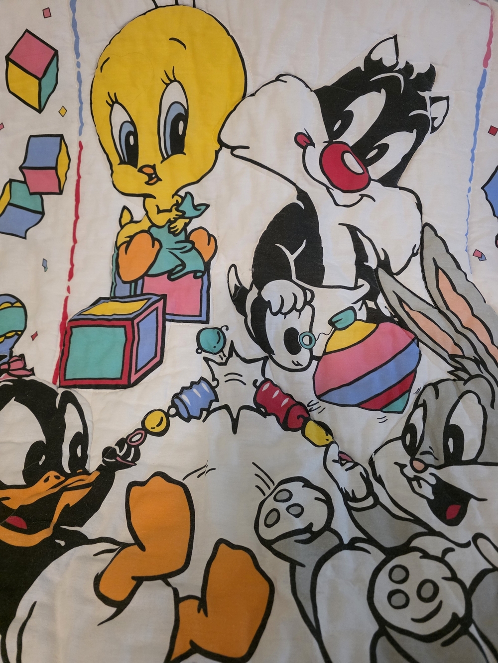 Looney Tunes 1993 Vintage Baby Quilt
